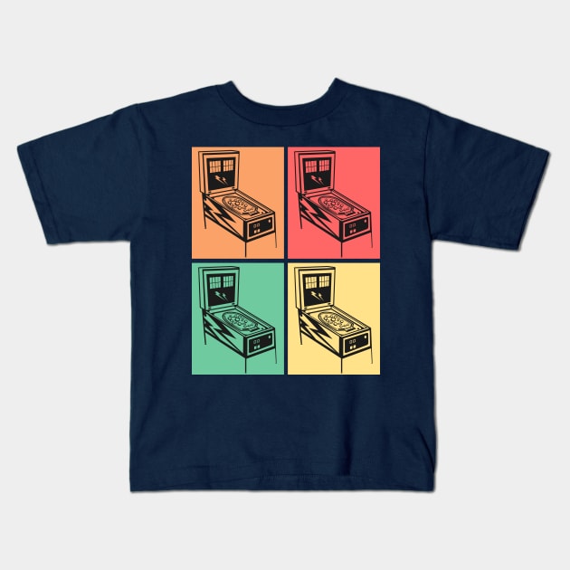 Pinball Shirt Retro Classic Vintage Arcade Shirts For Men Kids T-Shirt by 14thFloorApparel